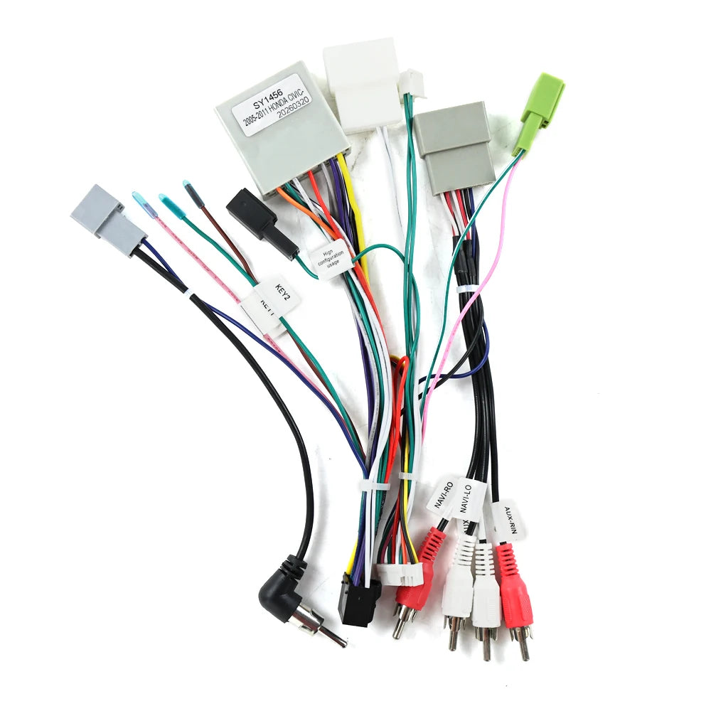 Canbus Box Decoder 16Pin Cable Auto Car Radio Stereo Adaptor Connector Wire Plug Kit For H