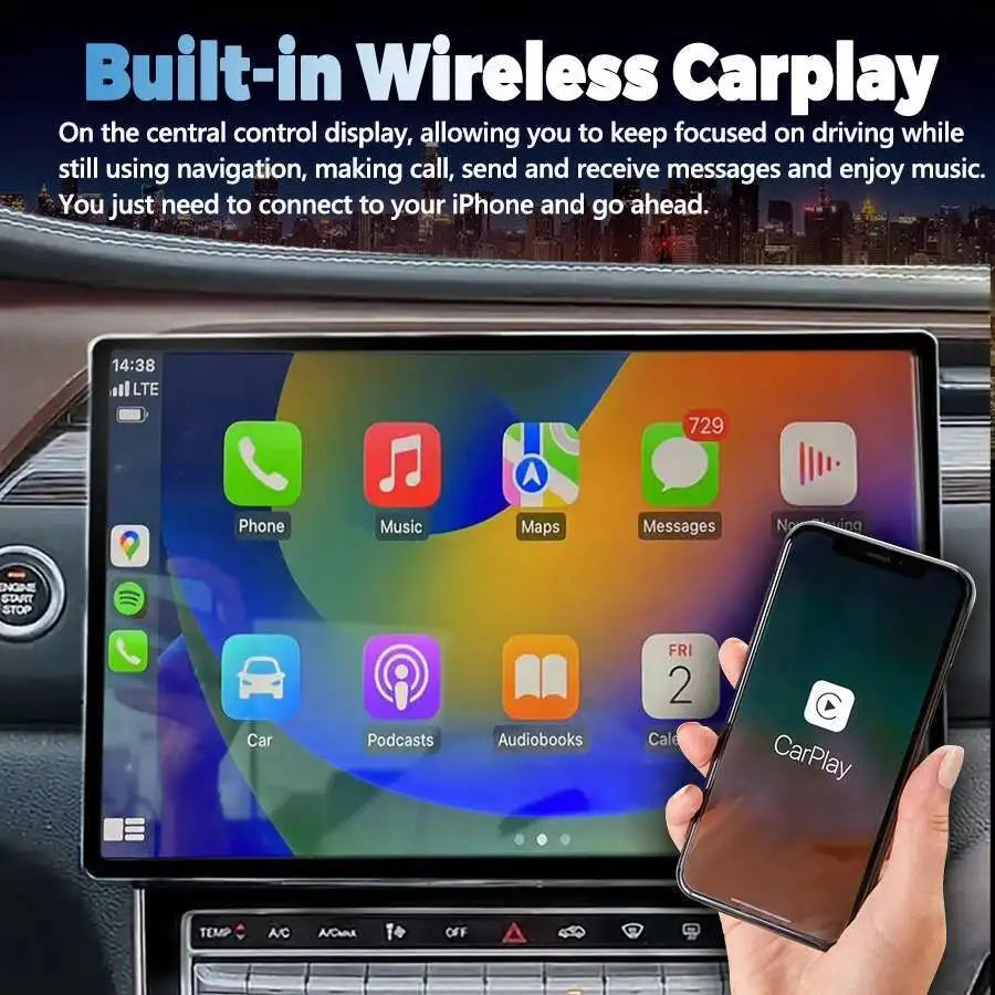 For GAC Trumpchi GS5 2019-2021 13Inch Android QLED screen Car Auto Radio 4G Wireless CarPl