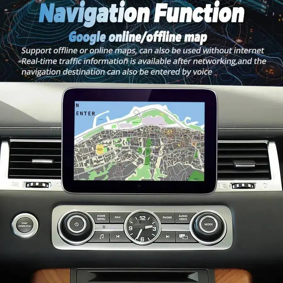 8.4" QLED Touch Screen Android Car Radio GPS CarPlay Bluetooth Multimedia Player For Land