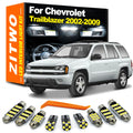 ZITWO 14Pcs LED Interior Dome Map Reading Light Bulb Kit For Chevrolet Chevy Trailblazer 2002 20 - Canbus LED Car Light
