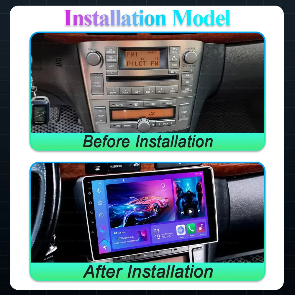 Android 16 For Toyota Avensis T25 2002-2008 Car Radio Multimedia Video Player 2 Din Gps Na | AUTOKITSHOP