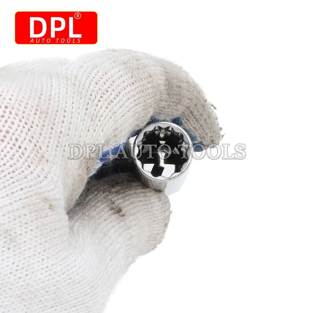 3/8" Drive 12mm Spark Plug Socket 12 Point Deep Thin Wall Design - Automotive LED Light