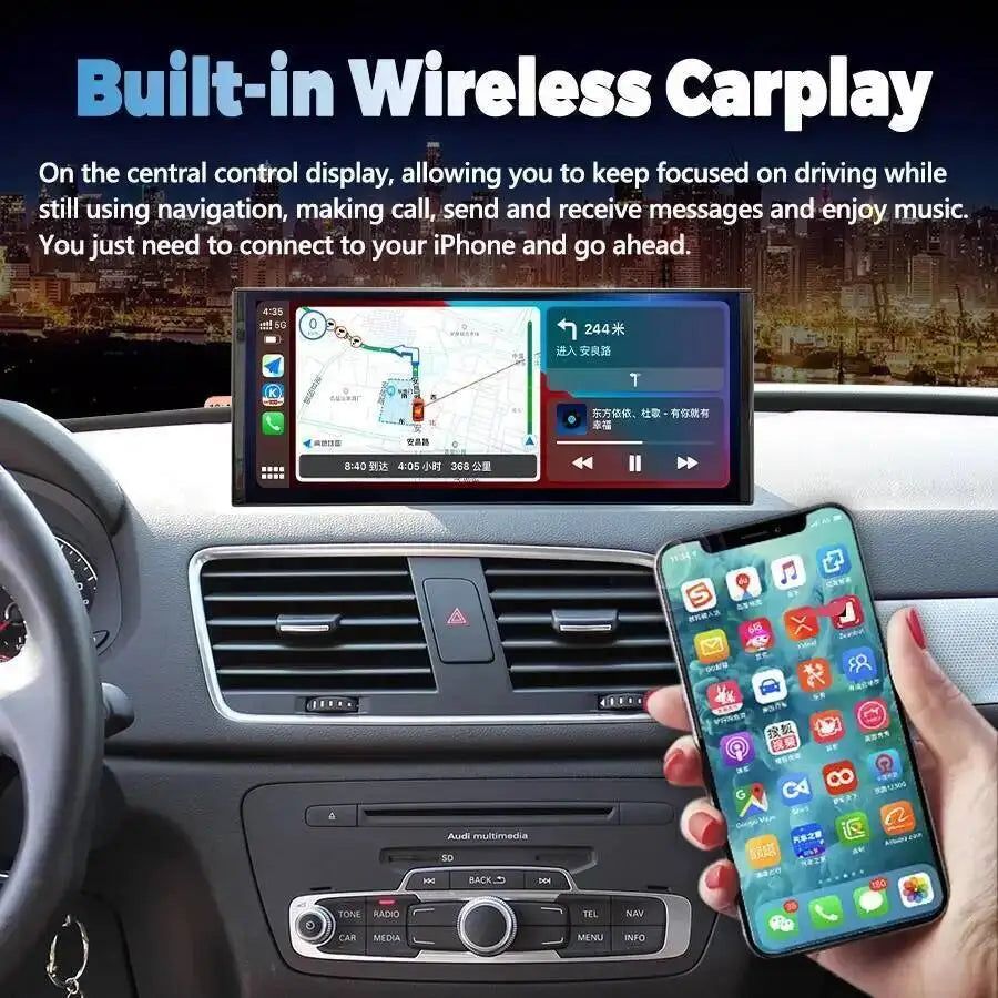 10.25/12.3" Android Screen Car Radio Head Unit For AUDI Q3 2013-2018 Multimedia Video Play