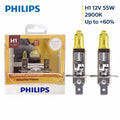 Philips WeatherVision H1 P14.5s 2900K Yellow Light Car Halogen Headlight Genuine Auto Bulb