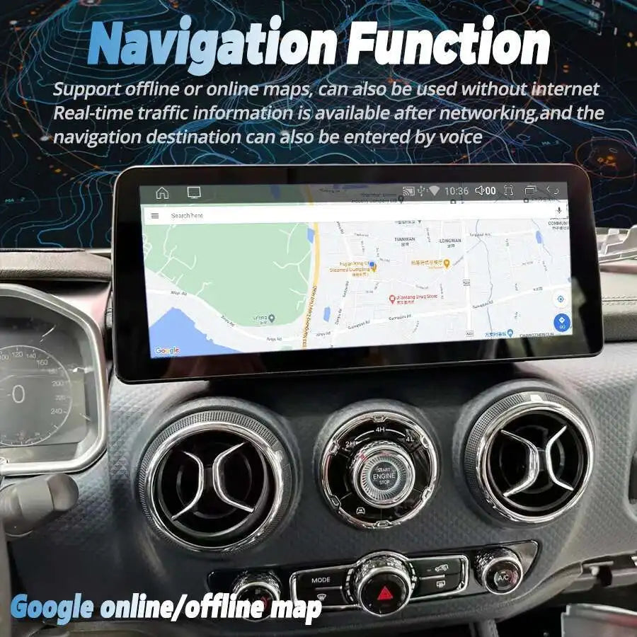 12.3inch Carplay 256GB Android 14 For Baic BJ40 2018 - 2023 Car Radio Multimedia Video Pla