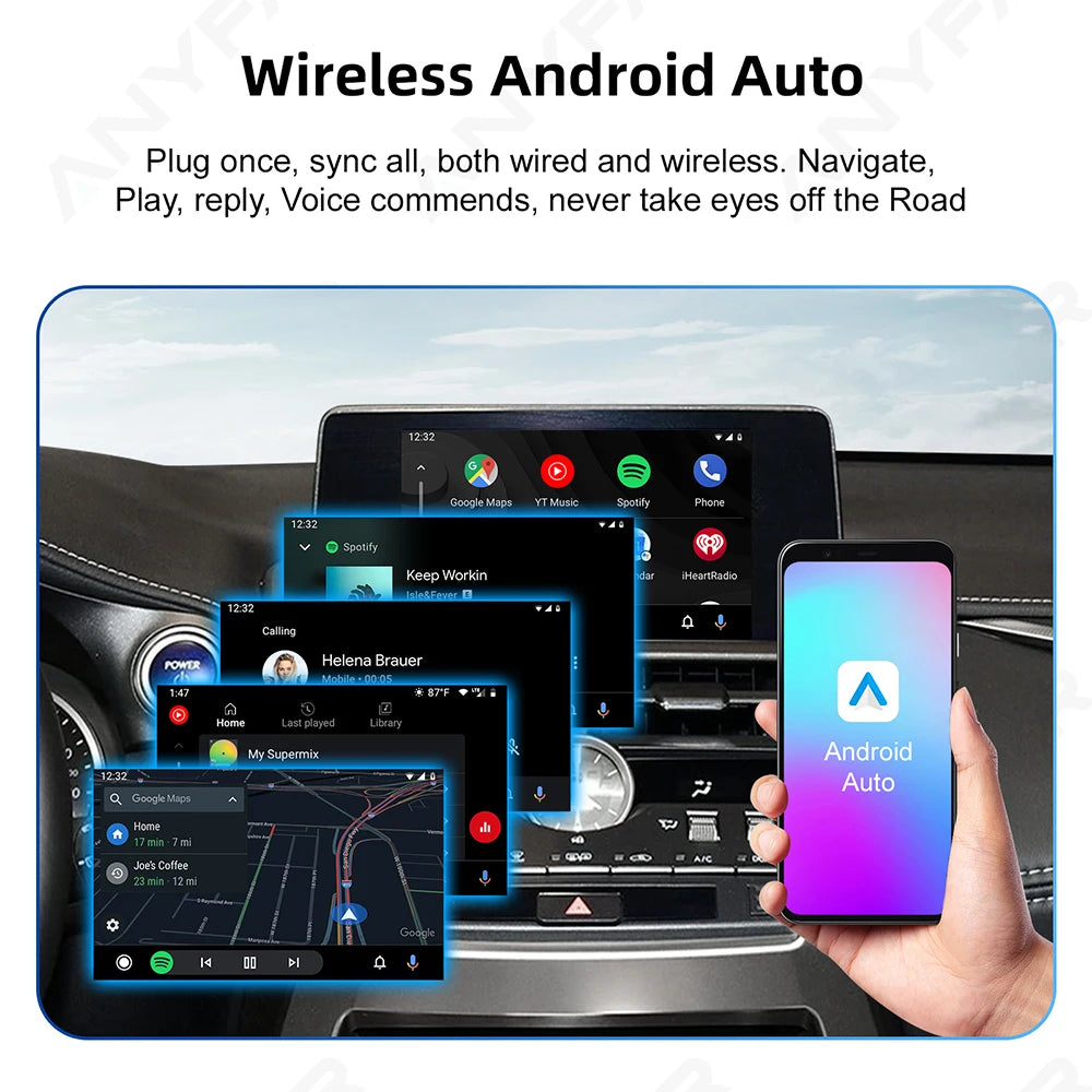 ANYFAR Wireless CarPlay Android Auto Interface Adapter For LEXUS ES/UX/NX/IS/RX/GX/RC 2018 | AUTOKITSHOP