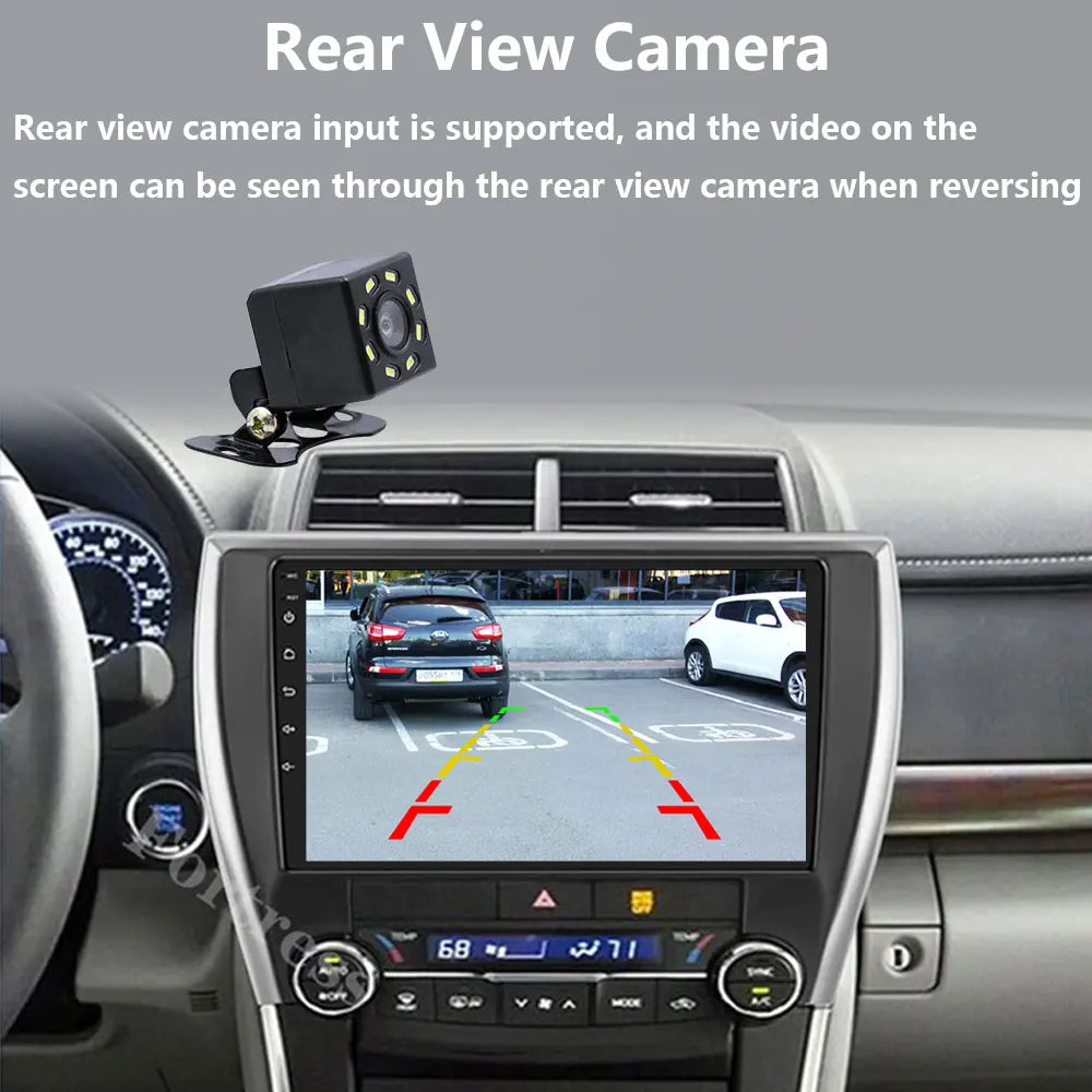 Android 16 Carplay Auto Car Radio For Toyota Camry 7 XV 50 55 2012 - 2017 Navigation GPS M