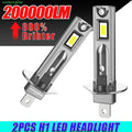 H1 LED Headlight CANBUS Error Free 200000LM Super Bright Wireless Auto Lamp 1:1 Mini Size