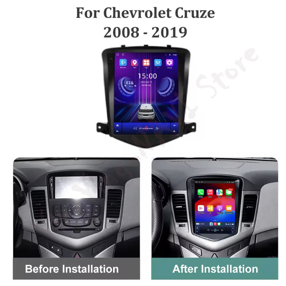 Intelligence GPS Navigation for Chevrolet Cruze 2008-2019 Android 16 Car Video Multimedia