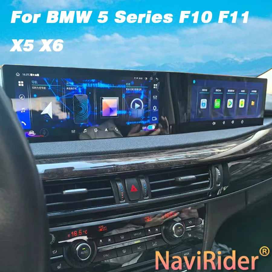 21inch Curved Screen 8Core For BMW 5 Series F10 F11 X5 X6 NBT 2011-2017 Android Carplay Ca | AUTOKITSHOP
