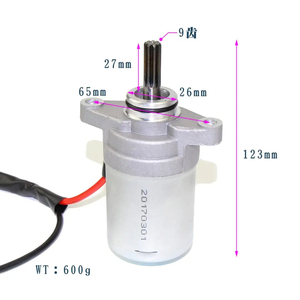 Starter Motor Iron Engine Start Component Electrical Unit for Yamaha BWS 100 100cc YW100 BWIZ - Automotive LED Light
