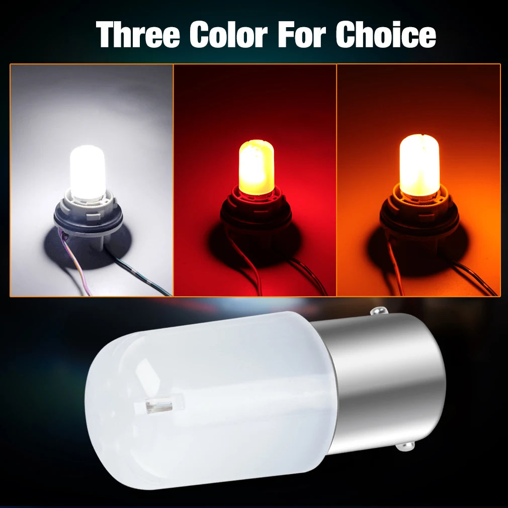 P21W Led 1156 BA15S 1157 BAY15D P21 5W R5W R10W Bulb 18SMD 3030 Car Turn Signal Lights Rev
