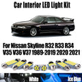 LED Interior Light Kit for Nissan Skyline R32 R33 R34 V35 V36 V37 1989-2018 - Canbus Dome Map Door Trunk Bulbs | AUTO...