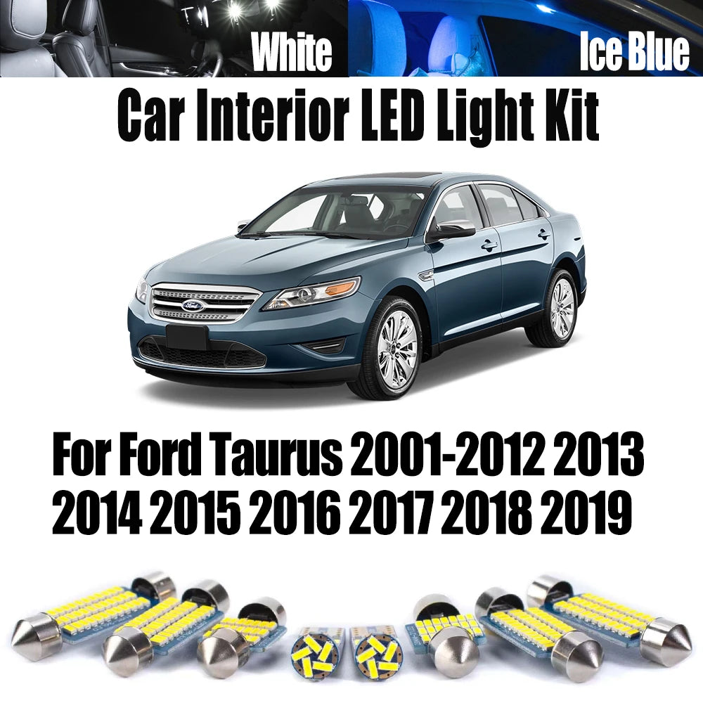 LED Interior Light Kit for Ford Taurus 2001-2010 - Canbus Dome Map Door Trunk Bulbs | AUTOKITSHOP