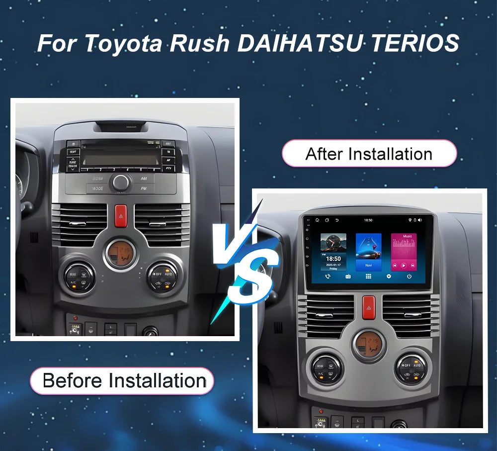 Android Car DVD Radio Stereo For Toyota Rush DAIHATSU TERIOS Auto Multimidia Player GPS Na