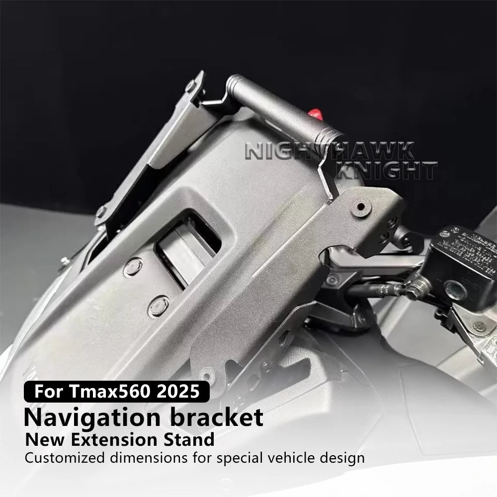 For YAMAHA TMAX560 T-MAX 560 2025 Motorcycle Accessories Aluminium Navigation Bracket Phone Hold - Automotive LED Light
