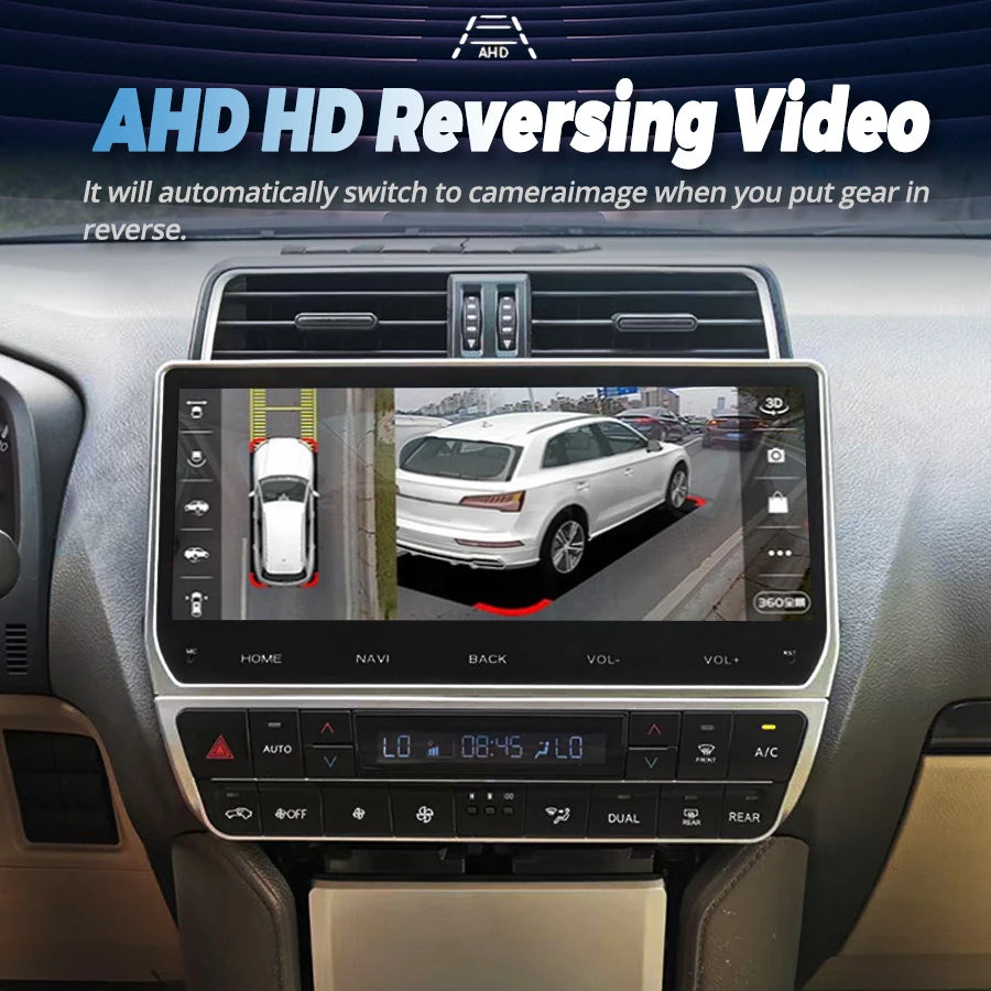 Android 14 Car Radio For Toyota Land Cruiser Prado 150 2018-2023 12.3" Screen Multimedia V