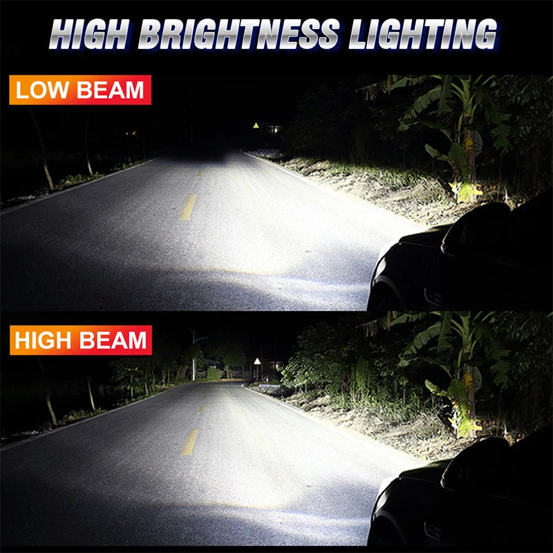 H1 H3 LED Headlights 1500000LM 6000K 1200W 16PCS 7035 CSP High Low Beam Turbo Auto Light 1