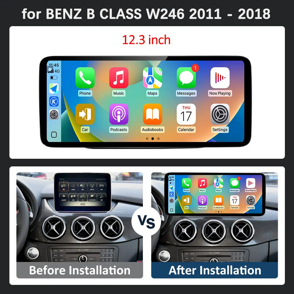 Auto Accessories Car Radio Video Multimedia Player for BENZ B CLASS W246 2011 - 2018 Andro