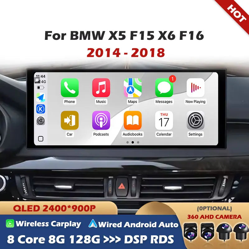 Car Radio For BMW X5 F15 X6 F16 2014 - 2018 NBT/EVO System Multimedia Player Android 15 GP