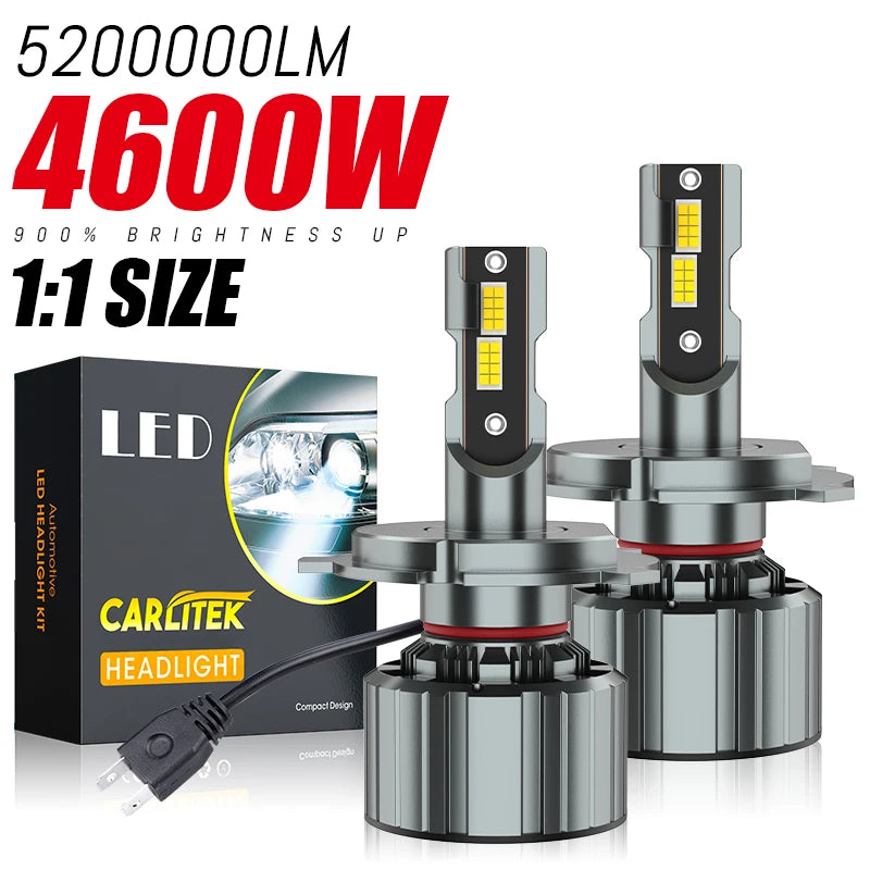 F9 H4 LED Headlight Canbus K5C H7 H8 H9 H11 9005 HB3 9006 HB4 9012 HIR2 4600W Car Headlamp