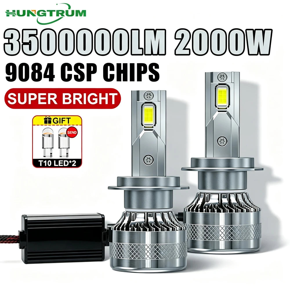 H7 H4 LED Headlight H11 H1 9005 9006 HB4 LED Headlamp High Power Auto Lights CANBUS With F
