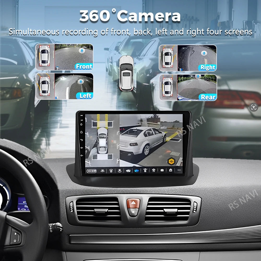 Android 16 For Renault Megane 3 2008 - 2014 2K QLED Android Car Radio Multimedia Video Pla