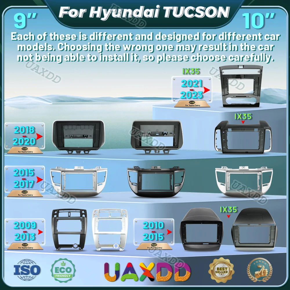 For 2009-2020 Hyundai TUCSON 10.1INCH 2011-2016 VERNA ACCENT I25 9INCH Car DVD MP5 Radio A