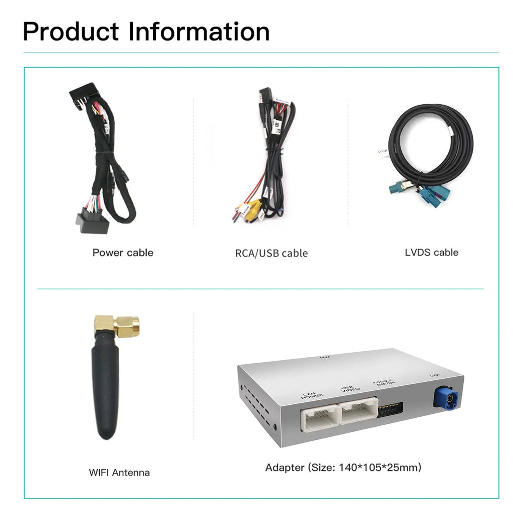 Wireless CarPlay Decoder Box for Audi A4 B9 A5 Q7 2016-2019 Android Auto Mirror Link AirPl | AUTOKITSHOP