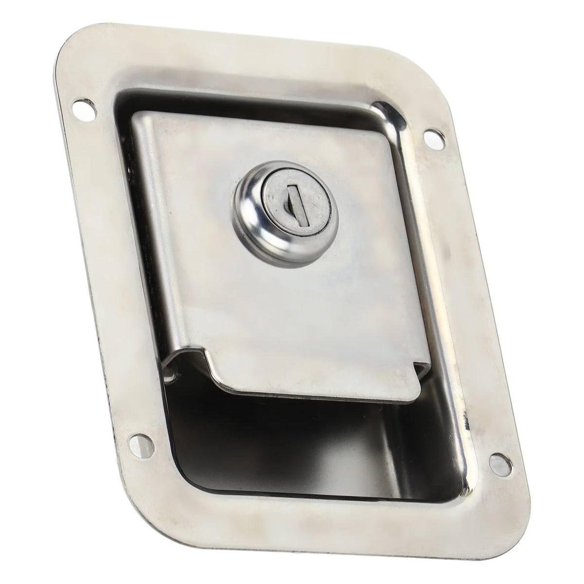 RV Paddle Handle Latch 304 Stainless Steel Heavy Duty RV Door Lock with 2 Keys for Travel Traile - Automotive LED Light