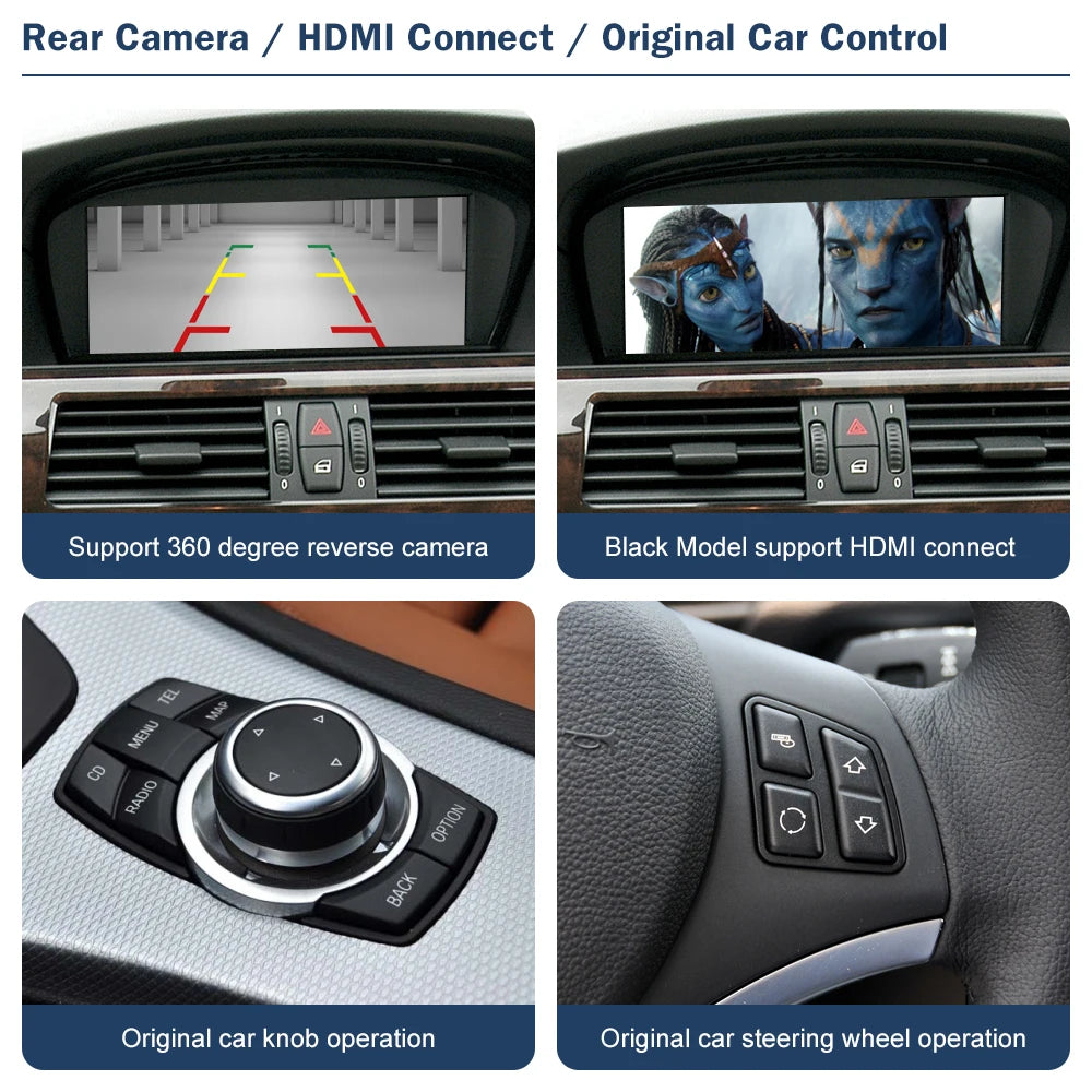Road Top Wireless CarPlay Android Auto for BMW 3 Series E90 E91 E92 E93 And 5 Series E60 E | AUTOKITSHOP