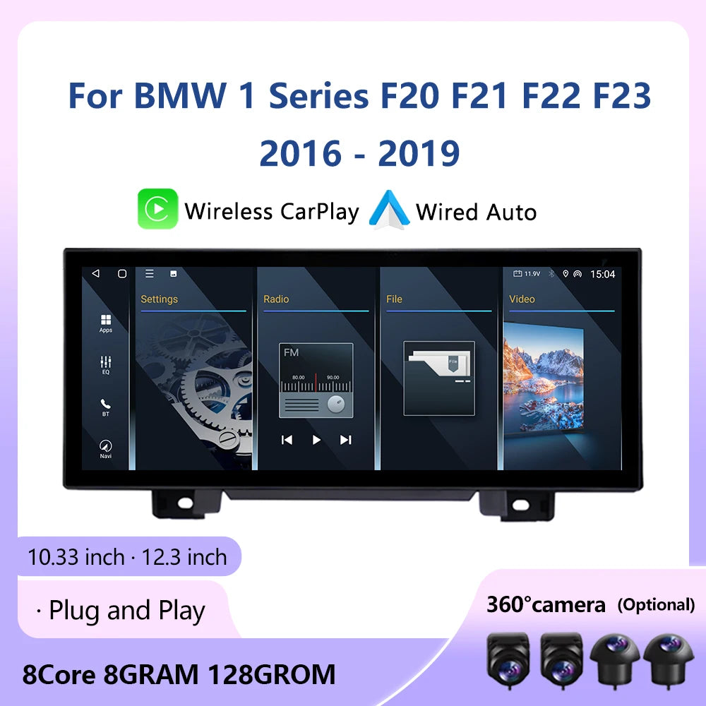 Multimedia Video Player Touch Screen For BMW 1Series F20 F21 F22 F23 2016-2019 EVO/NBT Sys
