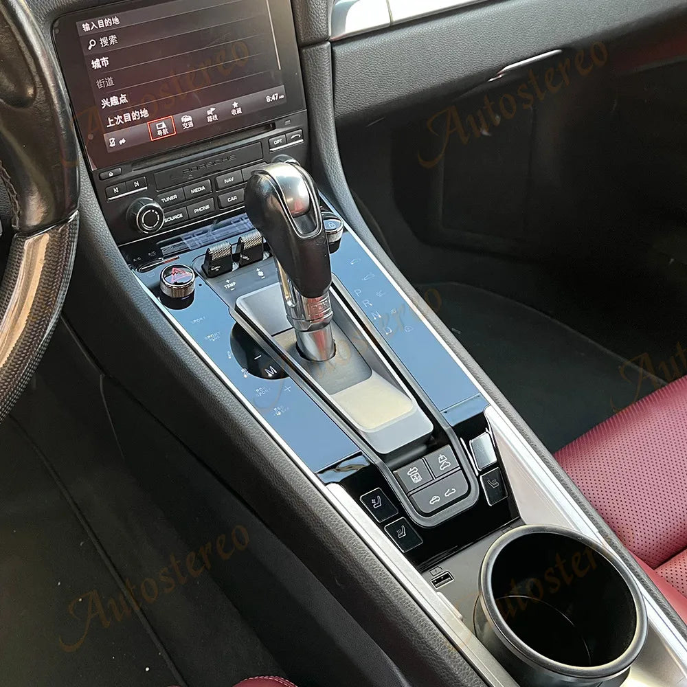 Car Digital Console Front AC Panel Full Touch for Porsche Boxster Cayman 718 2016-2023 Mul