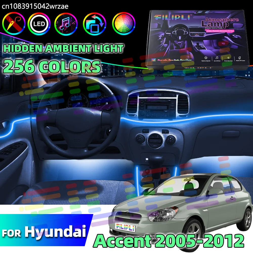 64RGB - Ambient Light - for Hyundai - App Control - Car Interior Lighting | AUTOKITSHOP