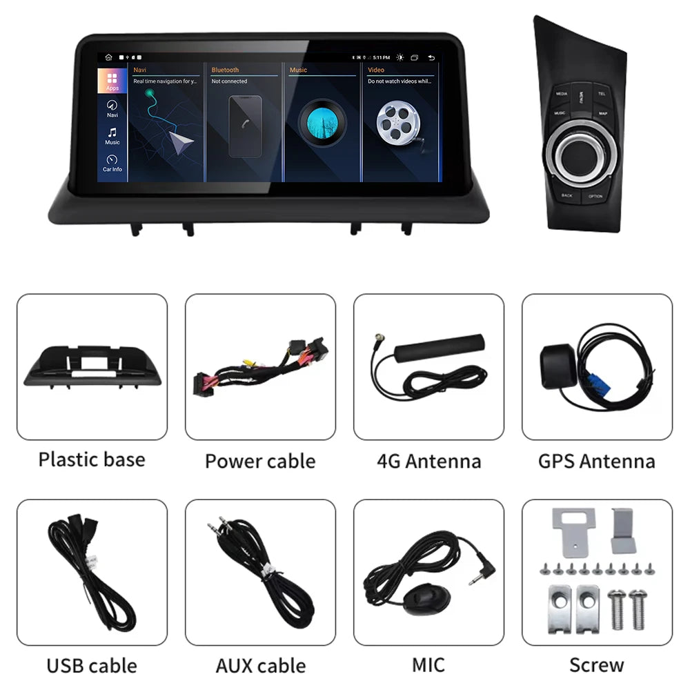 10.25 Android Auto Car Multimedia Radio For BMW 1 Series E81 E82 E87 E88 CCC/CIC System To