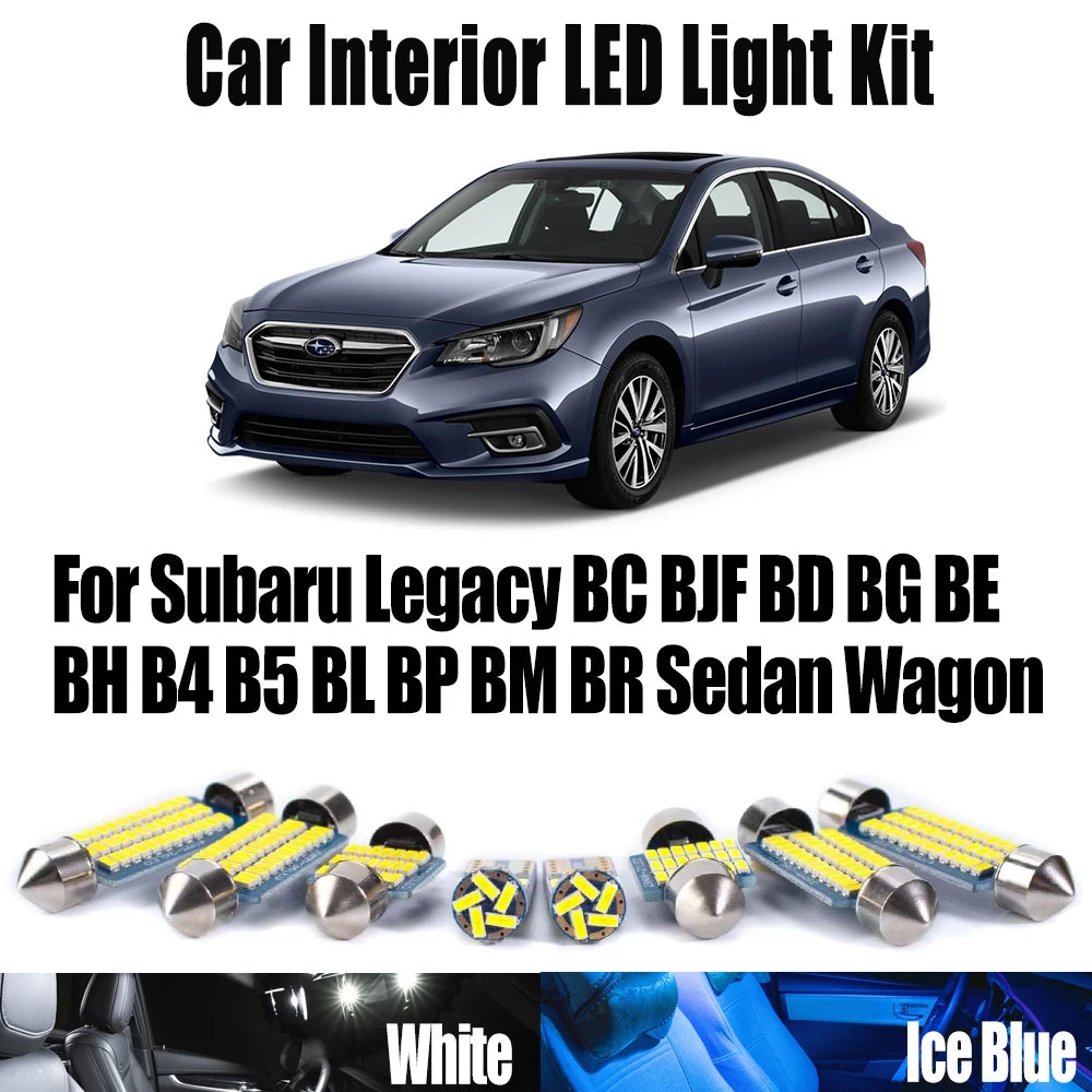 LED Interior Light Kit for Subaru Legacy BC BJF BD BG BE BH B4 B5 BL BP BM BR Sedan Wagon LED Interior Light Kit Car ...