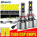H7 LED Headlight Canbus H4 H1 H8 H9 H11 9005 HB3 9006 HB4 9012 HIR2 16PCS 7850 CSP Chip Tu