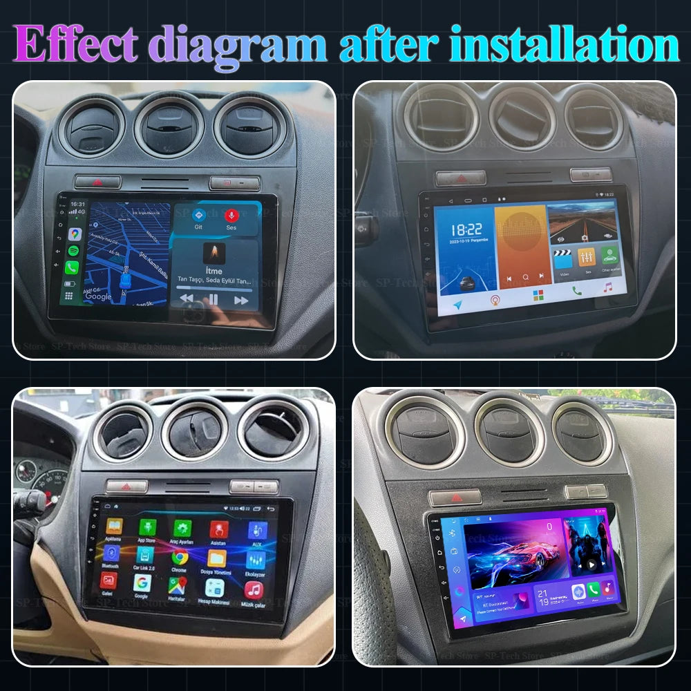 Android 16 For Ford Transit Tourneo Connect 2005-2014 Radio Bluetooth Navigation Gps Multi | AUTOKITSHOP
