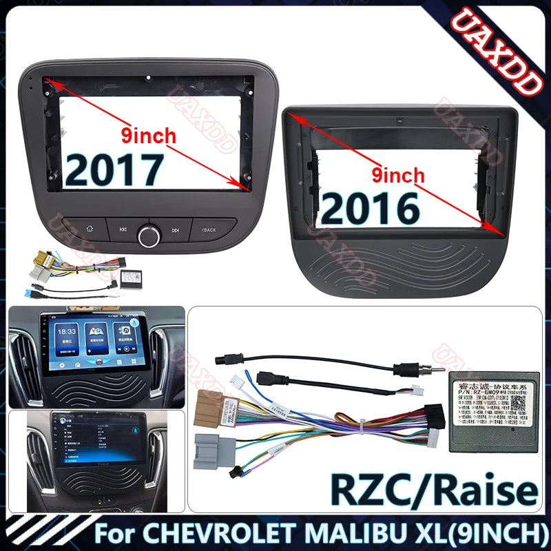 For CHEVROLET 2017 MALIBU XL 9INCH Car DVD Player Radio Android Stereo Harness Screens Nav