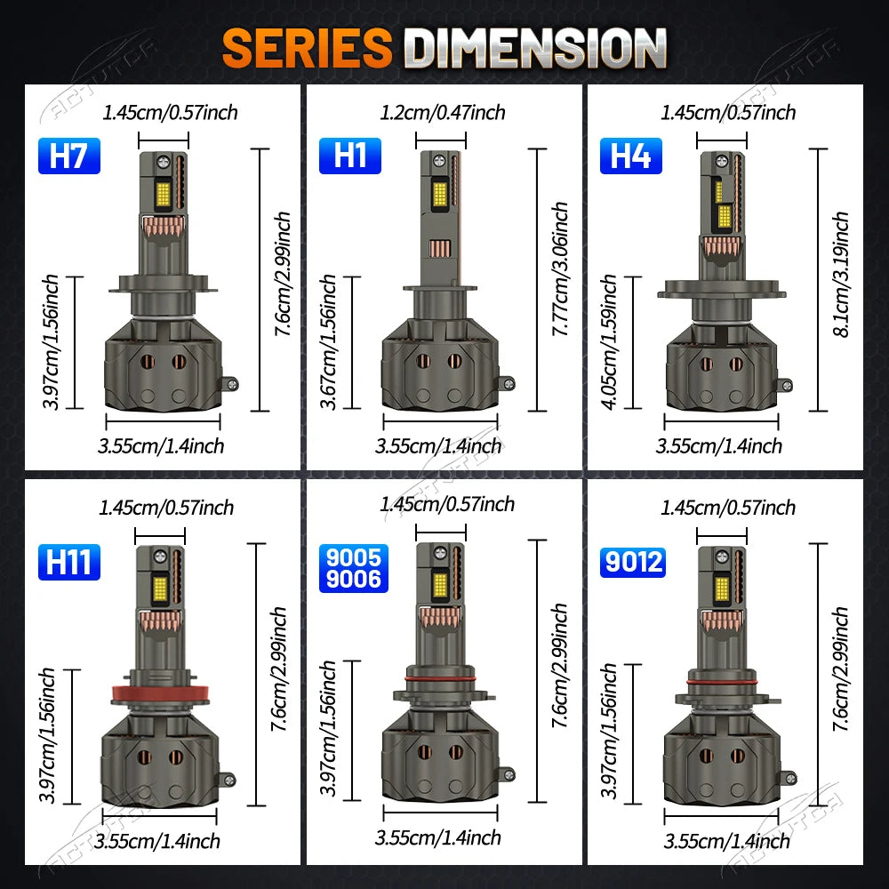 2200000LM H7 Canbus H4 LED Headlight Bulbs 10000W H11 H1 9005 HB3 9006 HB4 9012 HIR2 Turbo