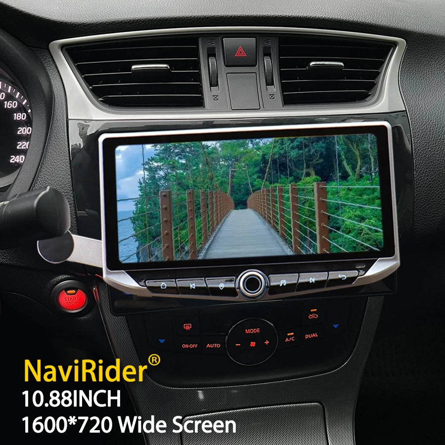 10.88" For Nissan Sylphy B17 Sentra 2012-2018 Android Qled Screen with Mobile holder GPS M