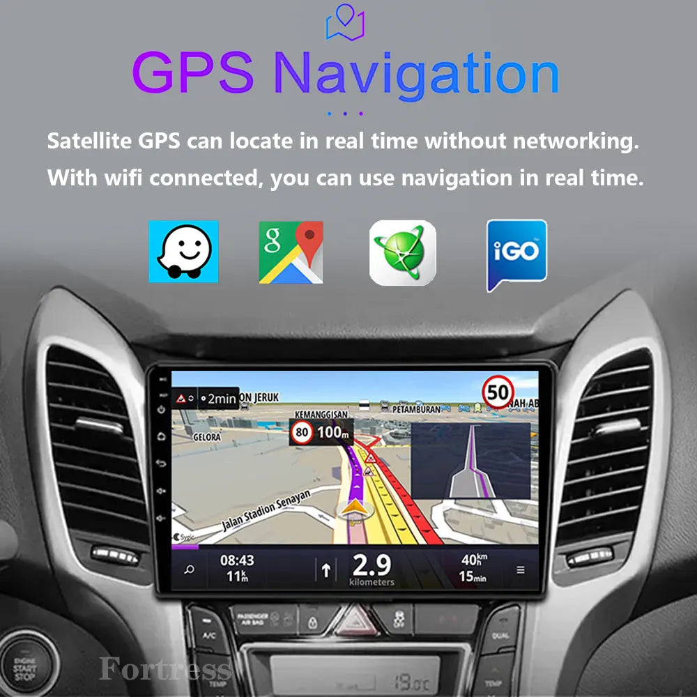 Android 16 Car Radio For Hyundai i30 2011 - 2017 Carplay Multimedia Video Player Auto Ster