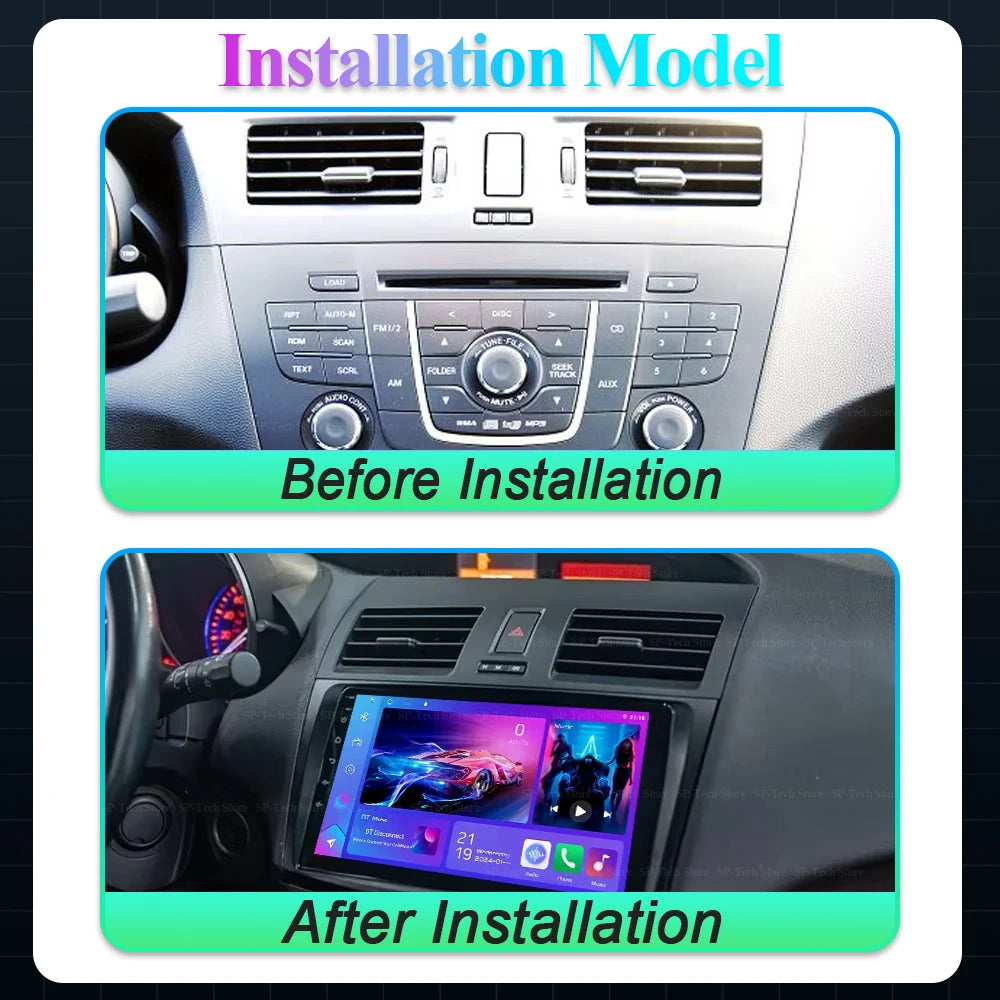 Android 16 For Mazda 5 Cw 2010 2011 2012 2013 2014 2015 Carplay Auto Video Stereo Multimed | AUTOKITSHOP