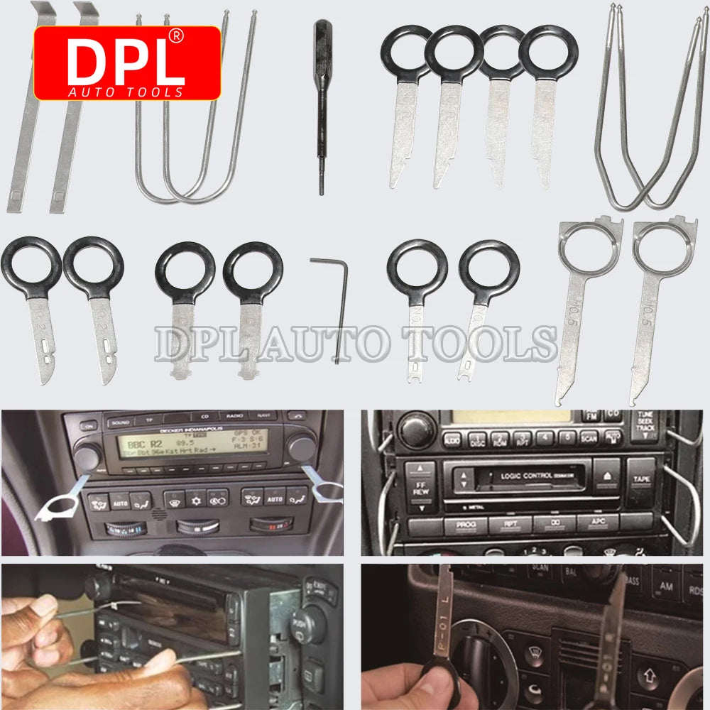 2025 New 20 Pcs Car Speaker Disassembly Tool Set Auto Stereo Removal Radio Keys Remove - Automotive LED Light