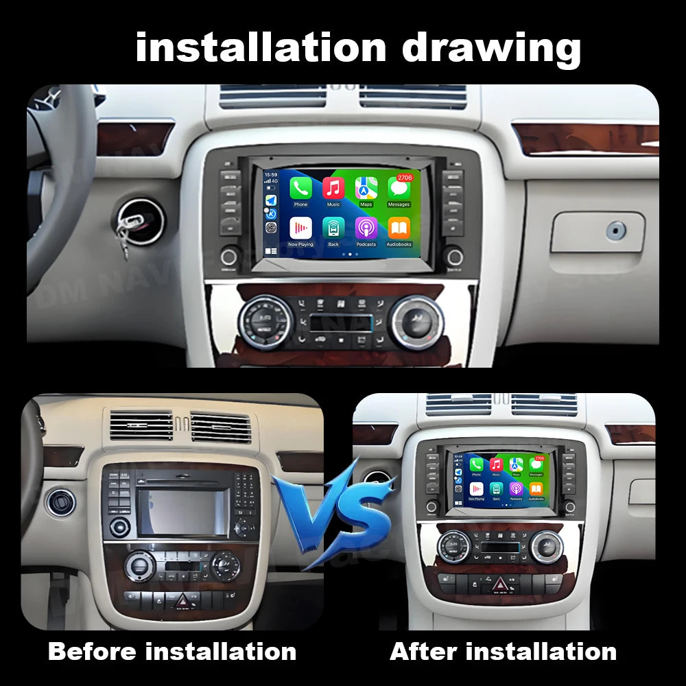 Android OS Car Multimedia Player for Mercedes Benz R-Class W251 2006 - 2012 R280 R300 R320