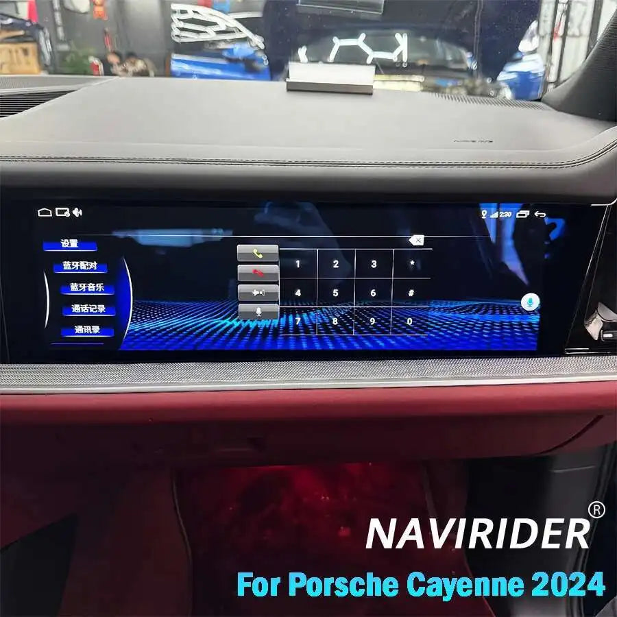 Car Copilot Carplay Android Screen For Porsche Cayenne 2024 Car Navigation Multimedia Play
