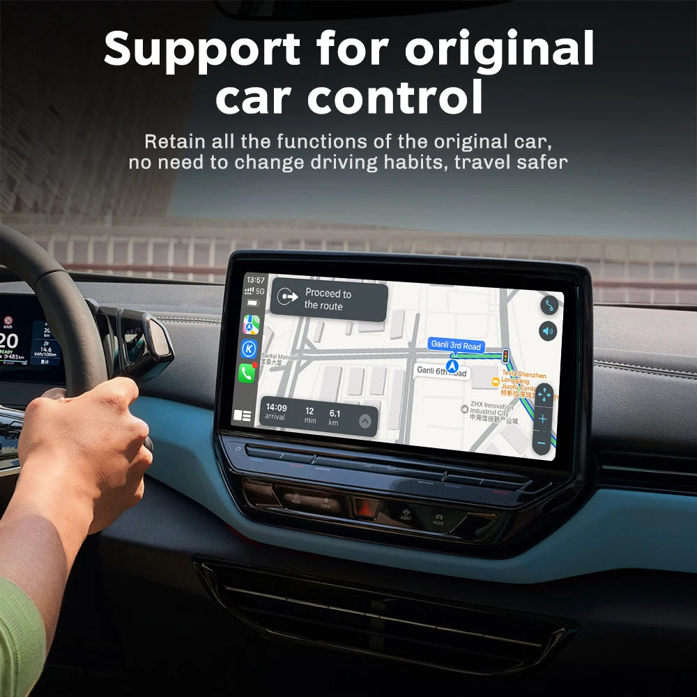Mini Wireless CarPlay Adapter for Mercedes - Plug & Play Auto-Connect Wired to Wireless Dongle Universal