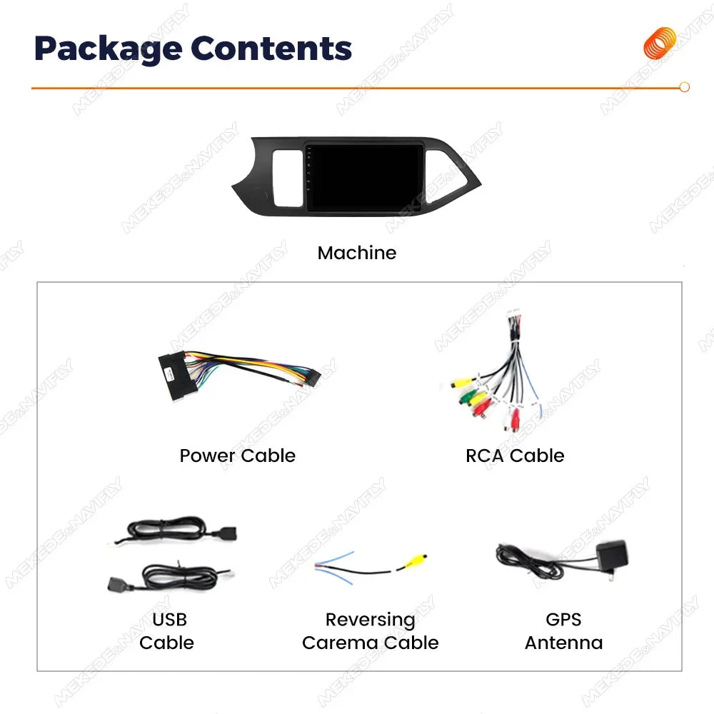 Android 14 Carplay Android Auto Car Radio Multimidia Video Player For KIA PICANTO Morning
