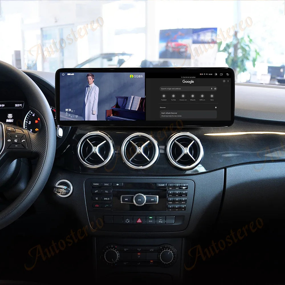 14.9 Inch Carplay Android 13 For Mercedes Benz B Class W246 B180 B200 2013-2015 Car GPS Na