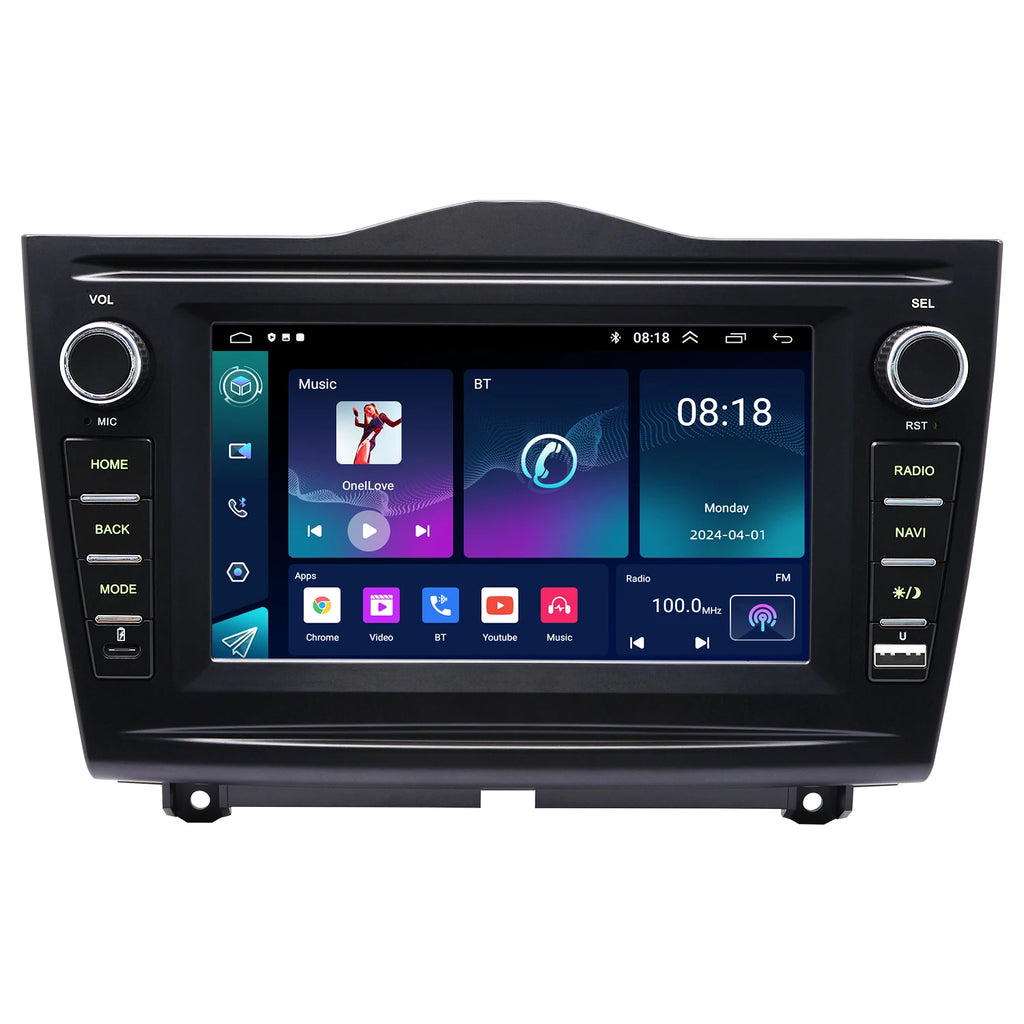 7" Android Car Radio GPS Type-C for Lada Models 2018-2019 Wireless CarPlay Android Auto Bluetooth Steering Control